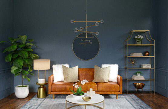 brown wooden round table with chairs